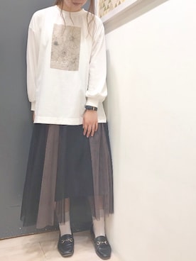 「RAY CASSIN（レイカズン）のアイテム（トップス）」を使った、𝕒𝕪𝕒𝕘𝕠𝕟 *さん（レディース・164cm）の夏コーディネート