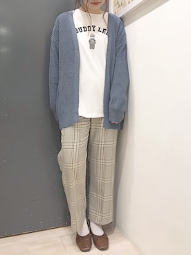 「Lee（リー）のアイテム（トップス）」を使った、𝕒𝕪𝕒𝕘𝕠𝕟 *さん（レディース・164cm）の秋コーディネート