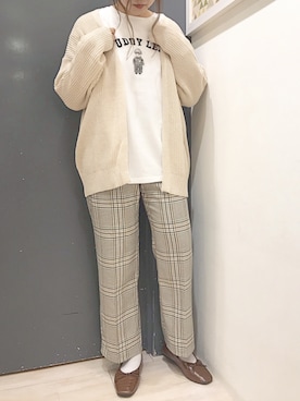 「Lee（リー）のアイテム（トップス）」を使った、𝕒𝕪𝕒𝕘𝕠𝕟 *さん（レディース・164cm）の秋コーディネート