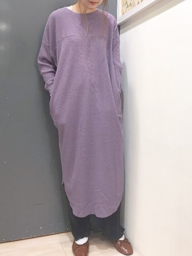「ワッフルワンピース」｜𝕒𝕪𝕒𝕘𝕠𝕟 *さん（レディース・164cm）の秋コーディネート