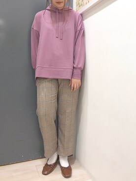 「スタッフセンバツ」｜「アイテム（バレエシューズ）」を使った、𝕒𝕪𝕒𝕘𝕠𝕟 *さん（レディース・164cm）の秋コーディネート