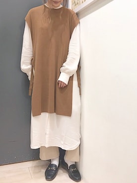 「ロングベスト」｜𝕒𝕪𝕒𝕘𝕠𝕟 *さん（レディース・164cm）の夏コーディネート