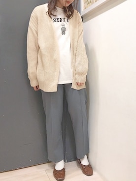 「Lee（リー）のアイテム（トップス）」を使った、𝕒𝕪𝕒𝕘𝕠𝕟 *さん（レディース・164cm）の秋コーディネート