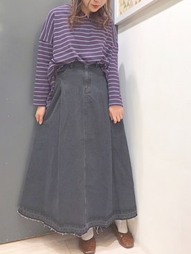 「Sugar spoon（シュガースプーン）のアイテム」を使った、𝕒𝕪𝕒𝕘𝕠𝕟 *さん（レディース・164cm）の秋コーディネート