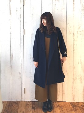 「NOISE MAKER（ノイズメーカー）のアイテム（その他アウター）」を使った、__Schanさん（レディース・167cm）の冬コーディネート