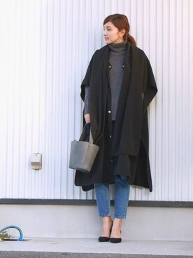 「NOISE MAKER（ノイズメーカー）のアイテム（その他アウター）」を使った、__Schanさん（レディース・167cm）の秋コーディネート