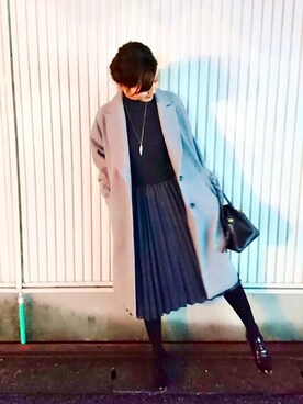 「NOISE MAKER（ノイズメーカー）のアイテム（その他アウター）」を使った、__Schanさん（レディース・167cm）の冬コーディネート
