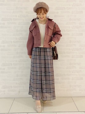 「31 Sons de mode（トランテアン　ソン　ドゥ　モード）のアイテム（その他アウター）」を使った、31sdmpressさん（レディース・158cm）の秋コーディネート