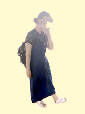 「お祭り」｜「アイテム（オールインワン・サロペット）」を使った、äさん（レディース・151cm）の夏コーディネート