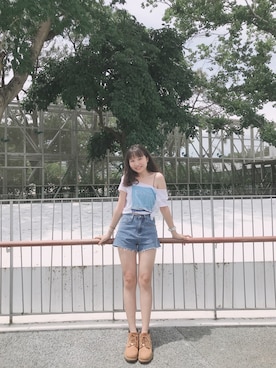 「新竹」｜Shany🇹🇼さん（レディース・160cm）の夏コーディネート