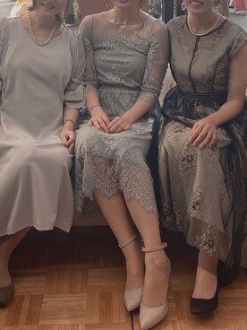 パンプス ピンク系 を使った 結婚式二次会スタイル の人気ファッションコーディネート Wear