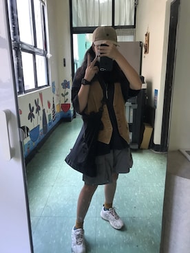 「URSUS BAPE（アーサスベイプ　）のアイテム」を使った、一米五小隻女さん（レディース・152cm）の秋コーディネート