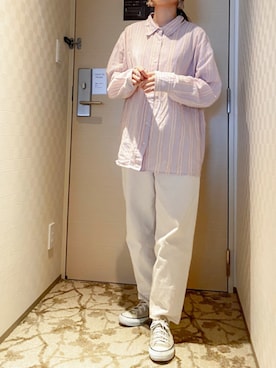 「Yves Saint Laurent（イヴサンローラン）のアイテム（腕時計）」を使った、ナオコさん（レディース・156cm）の秋コーディネート