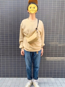「Gramicci（グラミチ）のアイテム（スウェット）」を使った、avenokiさん（メンズ・176cm）の秋コーディネート