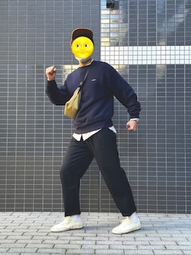 「DANTON（ダントン）のアイテム（バッグ）」を使った、avenokiさん（メンズ・176cm）の秋コーディネート