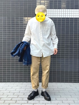「orslow」｜「アイテム（デニムジャケット）」を使った、avenokiさん（メンズ・176cm）の春コーディネート