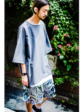 「theSakaki」｜KEN MATSUMOTO さん（メンズ・178cm）の夏コーディネート