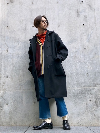 【11/28 16:00まで掲載 】AURALEE 黒 ダッフルコート AURALEE WOOL SILK MELTON DUFFLE COAT (Mens) |