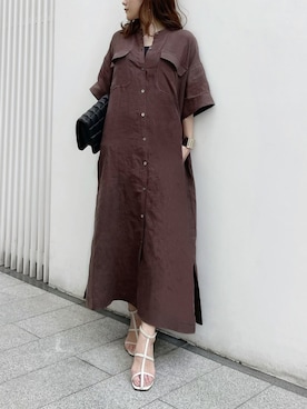 「EUCLAID（エウクレイド）のアイテム（ワンピース/ドレス）」を使った、shiori   さん（レディース・153cm）の春コーディネート