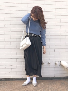 「ACCOMMODE（アコモデ）のアイテム（バッグ）」を使った、Mizuho.Mさん（レディース・151cm）の冬コーディネート