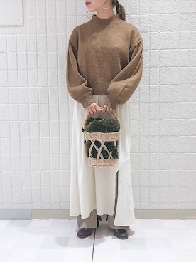 「ACCOMMODE（アコモデ）のアイテム」を使った、Mizuho.Mさん（レディース・151cm）の秋コーディネート