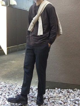 「秋のマイ旬スタイル」｜「アイテム（モカシン/デッキシューズ）」を使った、beanさん（メンズ・176cm）の秋コーディネート