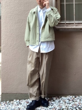 「KLEMAN（クレマン）の＜KLEMAN＞ PADRE/シューズ（モカシン/デッキシューズ）」を使った、beanさん（メンズ・176cm）の春コーディネート