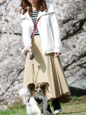 「アイテム（ブルゾン）」を使った、タイラさん（レディース・152cm・30代）の春コーディネート