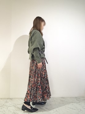 「プリントスカート」｜タイラさん（レディース・152cm・30代）の春コーディネート