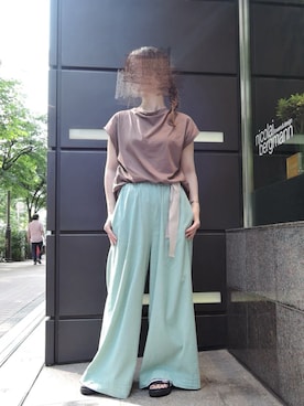 「Annc（アンク）のアイテム」を使った、タイラさん（レディース・152cm）の夏コーディネート