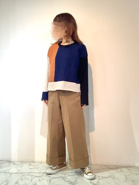 「B7（ベーセッツ）のアイテム」を使った、タイラさん（レディース・152cm）の冬コーディネート