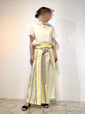 「B7（ベーセッツ）のアイテム」を使った、タイラさん（レディース・152cm）の夏コーディネート