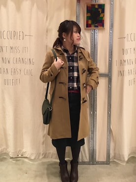 「coenスタッフスタイリング」｜「アイテム（ブーツ）」を使った、tunaさん（レディース・160cm）の秋コーディネート