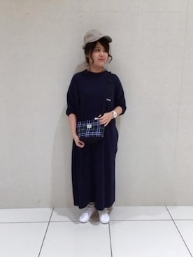 「ゆるゆる」｜「アイテム（キャップ）」を使った、tunaさん（レディース・160cm）の秋コーディネート