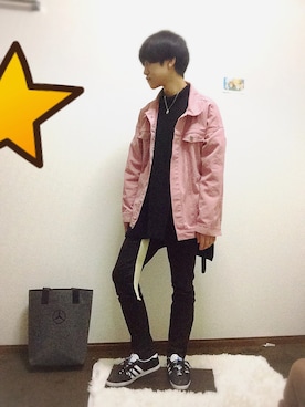 「CASPER JOHN AIVER（キャスパージョンアイバー）のアイテム（デニムジャケット）」を使った、iyadaさん（メンズ・173cm）の春コーディネート
