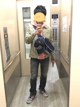 「アイテム（ボディバッグ/ウエストポーチ、ブルー系）」を使った、TJさん（メンズ・165cm）の春コーディネート