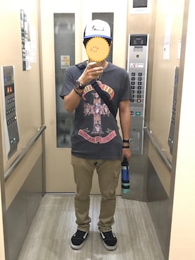 「LAST LIBERTY（ラストリバティ）のアイテム」を使った、TJさん（メンズ・165cm）の夏コーディネート