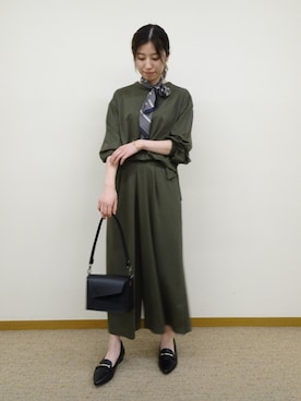 「ルームウェア」｜「アイテム（財布/小物）」を使った、AIMERさん（レディース・160cm）の秋コーディネート