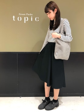 「アイテム（ドレスシューズ、グレー系）」を使った、hasumin🐱さん（レディース・167cm）の冬コーディネート