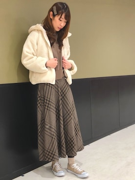 「Green　Parks（グリーンパークス）のアイテム（ジャケット/アウター）」を使った、hasumin🐱さん（レディース・167cm）の冬コーディネート