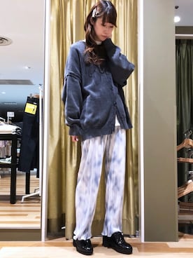 「Sugar spoon（シュガースプーン）のアイテム（ニット/セーター）」を使った、hasumin🐱さん（レディース・167cm）の冬コーディネート