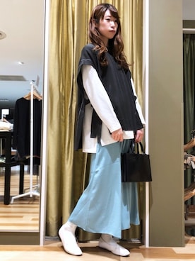 「ステッチ」｜hasumin🐱さん（レディース・167cm）の冬コーディネート