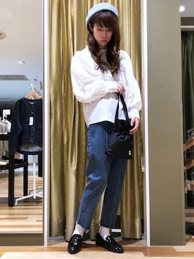 「Drifter（ドリフター）のアイテム（バッグ）」を使った、hasumin🐱さん（レディース・167cm）の春コーディネート