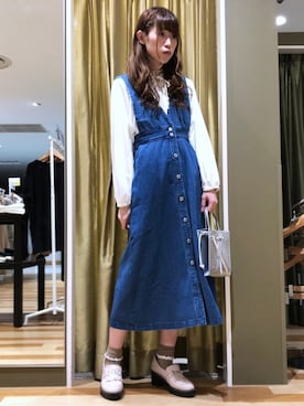 「Sugar spoon（シュガースプーン）のアイテム」を使った、hasumin🐱さん（レディース・167cm）の春コーディネート