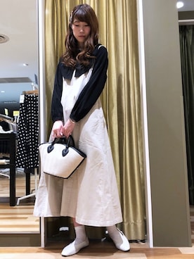 「cache cache（カシュ カシュ）のアイテム」を使った、hasumin🐱さん（レディース・167cm）の春コーディネート