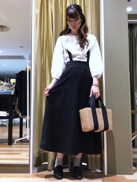 「ELENCARE DUE（エレンカーレデュエ）のアイテム」を使った、hasumin🐱さん（レディース・167cm）の春コーディネート