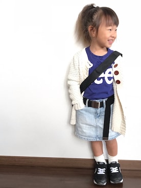 「GRIP GLAPP（グリップグラップ）のアイテム」を使った、miiiiichanさん（キッズ・90cm）の秋コーディネート