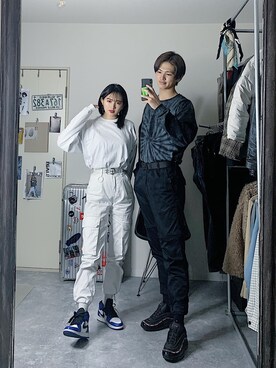グレー系のアイテムを使った モノトーンコーデ のメンズ人気ファッションコーディネート 地域 韓国 Wear