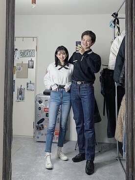 ポロシャツを使った フレアパンツ の人気ファッションコーディネート 地域 韓国 Wear