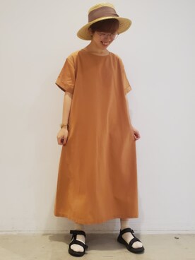 ワンピース オレンジ系 を使った ベリーショート の人気ファッションコーディネート Wear
